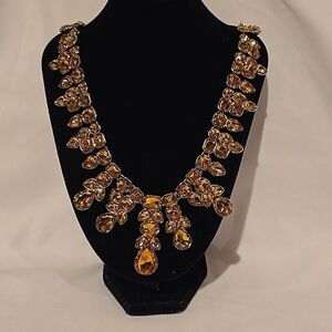 Austrian Crystal Necklace & Earrings! NWOT!